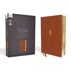 (영문도서) Nasb Thinline Bible Leathersoft Brown Red Letter Edition 1995 Text Comfort Print Imitation Leather