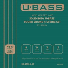  KALA 카라 우쿨렐레 베이스(U・BASS)현 Solid Body Series 전용 Nickel Round Wound 4현 KA-BASS-4-SC[] 