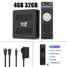 Woopker TOX4 스마트 TV 박스 안드로이드 13 4GB 32GB BT50 AV1 1000M LAN 24G 58G 듀얼 와이파이 4K 멀티미디어 플레이어 셋톱 박스 RK35, 15) 영국 플러그  4G32G G20S Bro BT - 4k멀티미디어플레이어