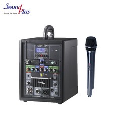 TRAmp-USR 국산 강의 특화용 충전식 무선앰프 80W 이동형 휴대용 이동식 연설, A 앰프+무선마이크