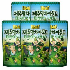 HBAF 제주말차 아몬드 120g, 5개