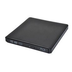 블루레이ODD 외장 리핑 4K 재생 플레이어 외장 Bluray 드라이브 Usb 3.0 광학 Bd-Rw 버너 라이터 블루레이, 검은색