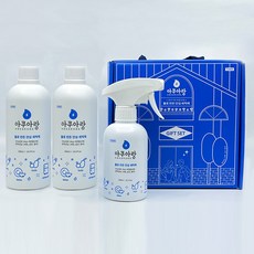 아쿠아랑 10 세트 - 1종 세척제 (스프레이형 300ml 리필형 500ml-2개), 1개