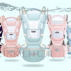 힙시트 아기 휴대용 사계절 통용 다용도 띠 캐리어 JAN5 PINK LITCHI JAN5ZJ0110YD02+사은품 증정, 핑크A