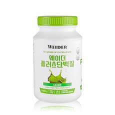 운동할땐 필수! [웨이더] 플러스 단백질 녹차맛(1 020gx1통) 10종 비타민 함유 고단백 영양보충제