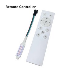 RGB컨트롤러 말 경주 LED 픽셀 스트립 컨트롤러 DC12-24 RF 무선 터치 패널 WS2811 달리기 물 흐르는 라이트, 1개