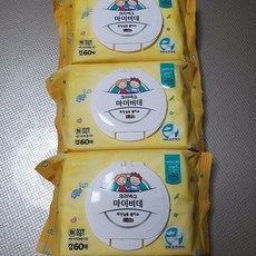 크리넥스 마이비데 키즈 화장실용 물티슈 캡형, 60매, 4개입
