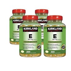 커클랜드 비타민 E 400IU 500정 (소프트젤) Kirkland Vitamin 400 E IU 500Sgels -4개 SET, 4개