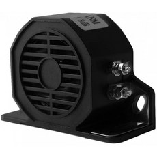 Bingqi Backup 알람 12-48V 범용 방수 카 트럭 백업 경고음 트럭 밴 세미 트럭 중장비 검은색 1pc, 단일옵션