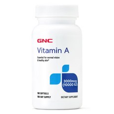 GNC 비타민 A 10000 IU(3000mcg) 180정 Vitamin 180 Softgels, 1개