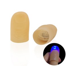 문구 재미 라이트 핑거 파티 손가락 모형 블루 2PCS