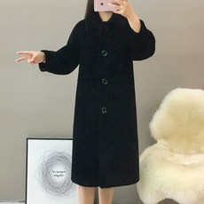 캐시미어 여성 하이닝 모피 하프기장 톨 램스울 가죽털 일체 겨울