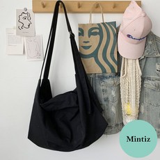 민티즈콜렉션 더블스트랩 보부상 캔버스 메신저백