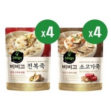 CJ 비비고죽 450g 8개(전복4+소고기4), 8개