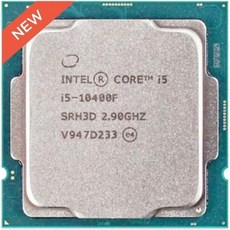 컴퓨터 CPU 프로세서 인텔 코어 I510400FI5 10400F 2.9GHz 6코어 12스레드 L21.5M L312M 65W LGA 1200 New - 인텔i510400