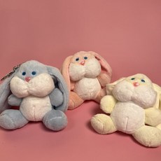  트윙키 토끼 키링 3color 1개 핑크  상품 이미지