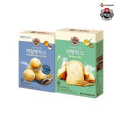 (상온)백설 오븐용 깨찰빵믹스500gx1개+식빵믹스760gx1개, 1세트, 500g