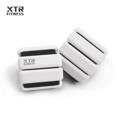 XTR 체중 베어링 손목 중량 밴드, 유백색 한 쌍 [500g x 2]