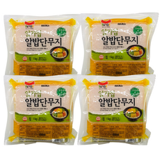 일가집 알밥 단무지 1kg 밑반찬 주먹밥, 4개