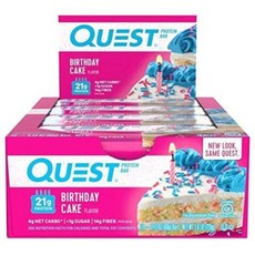 Quest Nutrition High Protein Bar Birthday Cake 퀘스트 뉴트리션 프로틴바 버스데이 케익 (12개입) 2팩