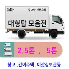호가 중고 대형탑 내장탑 농막 창고 캠핑카 컨테이너 캠, 1개