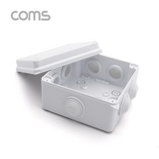 Coms BB484 방수 케이스 플라스틱 몰딩 내부 10x10x6.3cm, 1개