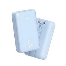 팬톤 22.5W PD 고속충전 빌트인 케이블 보조배터리 20000mAh, Ocean Breeze Ocean Breeze
