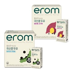 이롬 황성주 박사의 국산콩 두유 고구마 1박스+고칼슘 검은콩 1박스, 32입, 190ml