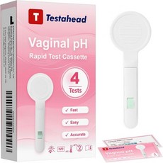질 pH 테스트 스트립 여성 건강 박테리아 질염 트리코모나스 개별 알루미늄 호일 랩(4팩) 정품 단독 판매자(하우이 바이오), 질 pH 테스트 스트립 여성 건강 박테리아 질염 트리코, 4개