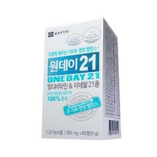 종근당건강 원데이21 멀티비타민 & 미네랄, 60정, 6개