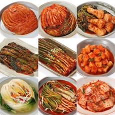 광주 김치타운 혼밥전용1kg 김치가 맛있는 정휴선 아홉가지김치, 파김치1kg, 1kg