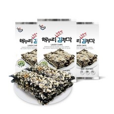 [해누리 김부각] 전통맛 수제 찹쌀김부각 6매*5봉 / 화사 김부각 바삭바삭 고소한맛 담백한맛, 상세페이지 참조