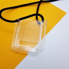z플립 제트플립2 5G 호환 투명 고리 스트랩 케이스 (스트랩포함)