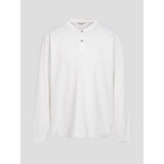 빈폴 남성 긴팔 셔츠 조직변형 헨리넥 티셔츠 아이보리 (BC3741C020)