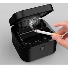 담배연기제거기 냄새흡입 연기필터 연초 전자담배, 에보니 블랙