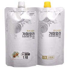 뉴겐/가미암라 트리트먼트 헤어 칼라 크림/300g/새치염색, 3N(흑갈색), 1개