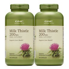 GNC 2병 밀크씨슬 Milk Thistle 200mg 300정, 300개