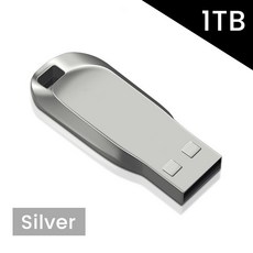 상단 Usb 3.0 듀얼 어댑터 펜 드라이브 유형 c 2 테라바이트 1 테라바이트 512GB 어댑터 고속 Pendrive 방수 Usb 플래시 디스크 Usb 플래시 드라이브, 실버 1TB, 하나