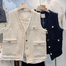 폴앤조트위드배색양모베스트