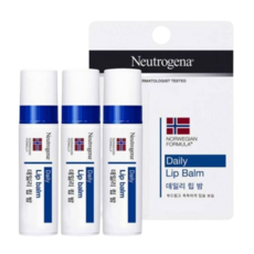 뉴트로지나 립 모이스처라이저 SPF15 4g, 3개