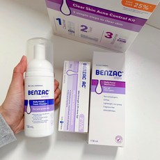 Benzac 벤작 클리어 스킨 컨트롤 키트 3종세트, 3세트
