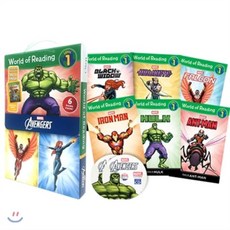 월드 오브 리딩 World of Reading Avengers Boxed Set: Level 1 (with 2CD) : 월드 오브 리딩, Marvel Press