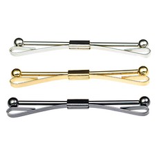 FWT 3 팩 넥타이 칼라 핀 셔츠 클립 바 브로치 웨딩 정장 보석 선물 2.4 ''