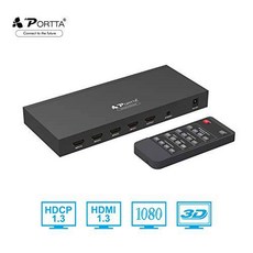 Portta HDMI Switch 4 Port PORTTA HDMI Quad Multi-Viewer Seamless 변환?, 상세내용참조
