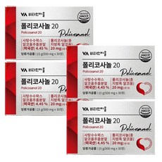 비타민마을 폴리코사놀 20 30정 4박스, 4개