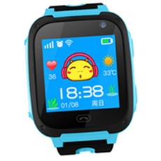 ZLD 키즈 GPS 스마트 시계 어린이 안전 GPS 트래커 스마트 시계 스마트 시계 터치 스크린 GPS 전화, 푸른, 모델명2