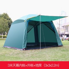 타프쉘 스크린 원터치 쉘터 초대형 감성 캠핑 텐트 장비 용품 그늘막, 3x3 천막내장+외장+매칭석
