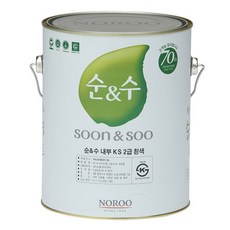 노루페인트 순앤수 KS 친환경 수성페인트 벽지 벽면 4L 무광, 뽀로로 크림, 4000ml, 1개