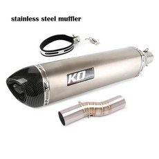 Benelli Trk 502X 2020-2021 슬립 오토바이 배기 시스템 51mm 탈출 머플러 중간 연결 링크 파이프 스테인레, 04 B-560MM