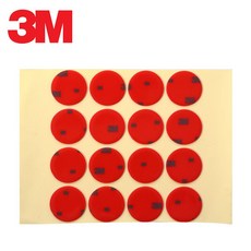 3M 강력 양면테이프 원형 25mm 16P/차량용 테이프, 1개